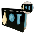 Organizador Luva Touca Máscara Acrílico Dispenser Epi Luxo
