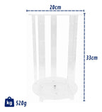 Expositor Giratório Laço Suporte Presilhas Bico Porta Tiaras