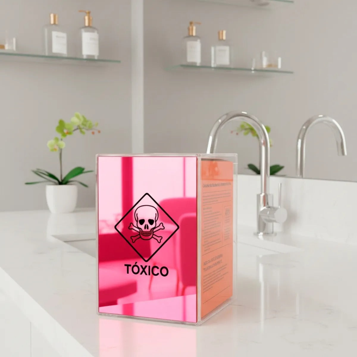 Caixa Coletora Descarpack Suporte Tóxico 3l Parede Mesa