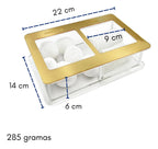 Guarda Algodão Gaze Porta Mantimentos Caixa Acrílico Estojo