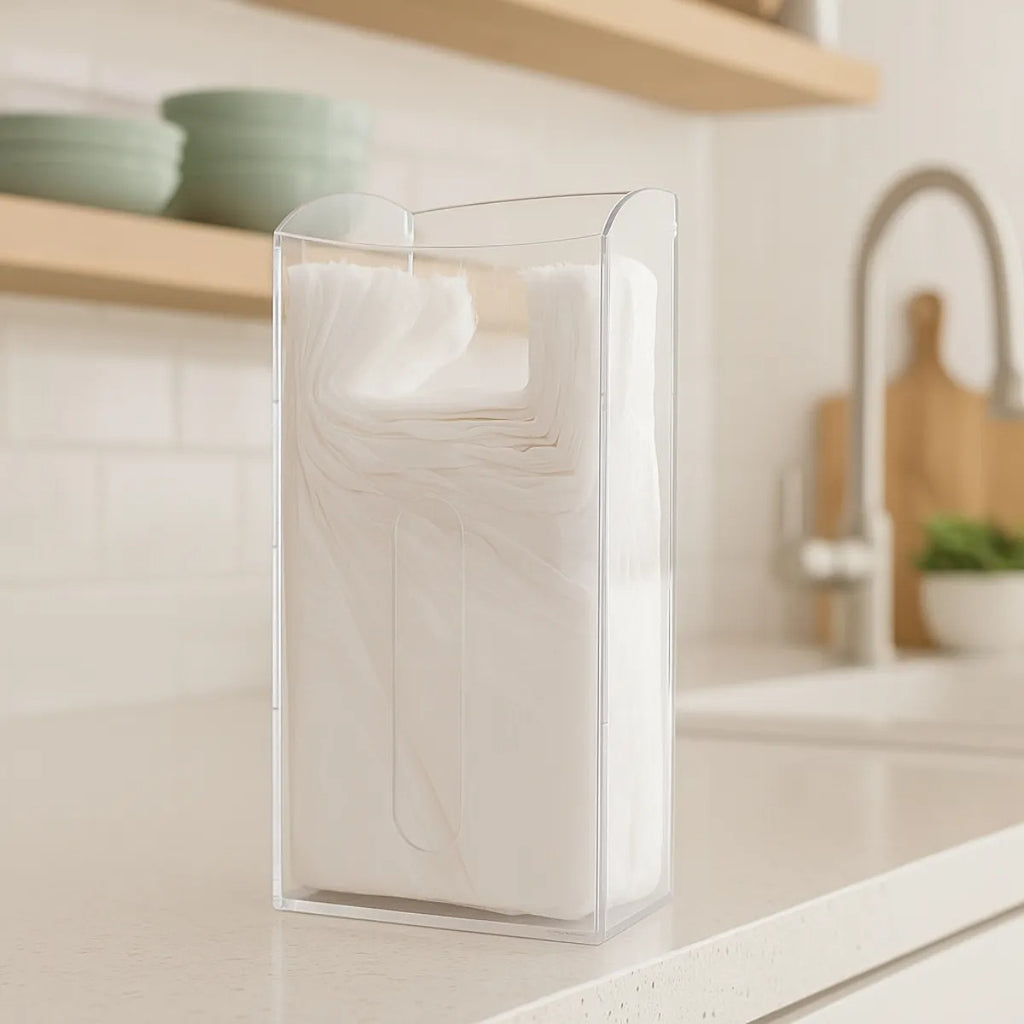 Suporte Sacolas Puxa Saco Parede Organização Cozinha Display