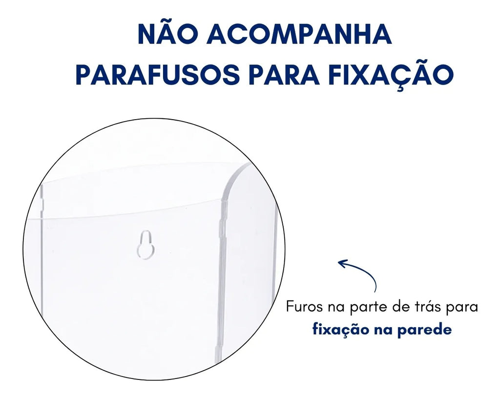 Suporte Sacolas Puxa Saco Parede Organização Cozinha Display