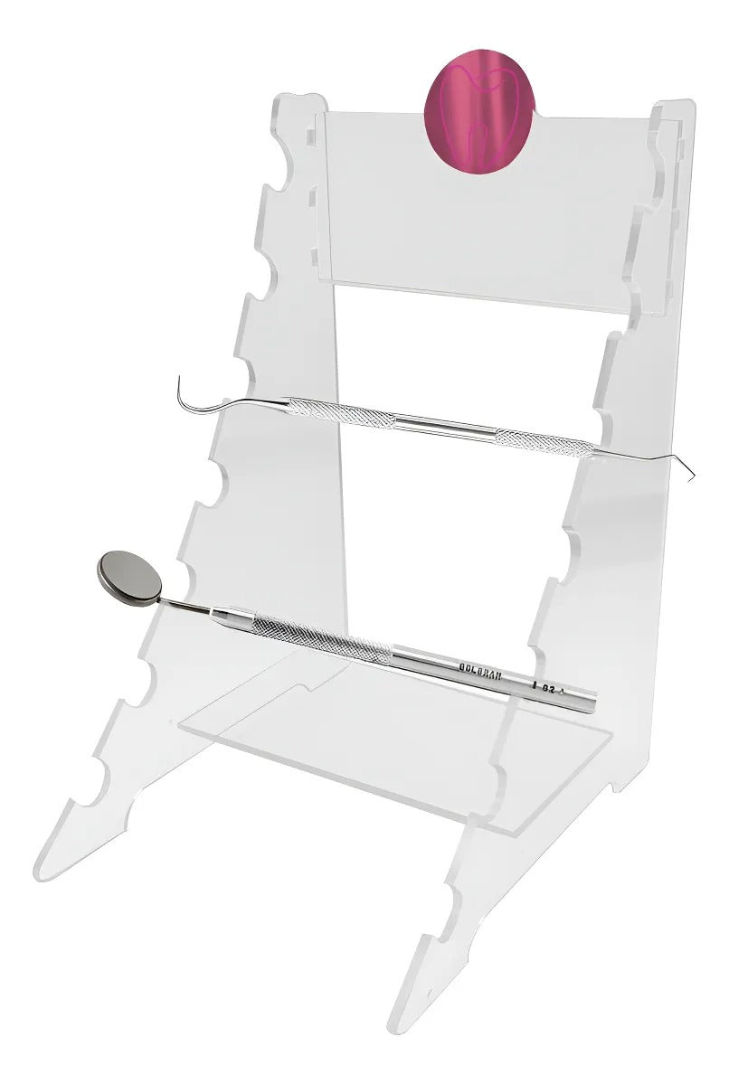 Organizador Acrílico Consultório Dentista 7 Ferramentas Luxo