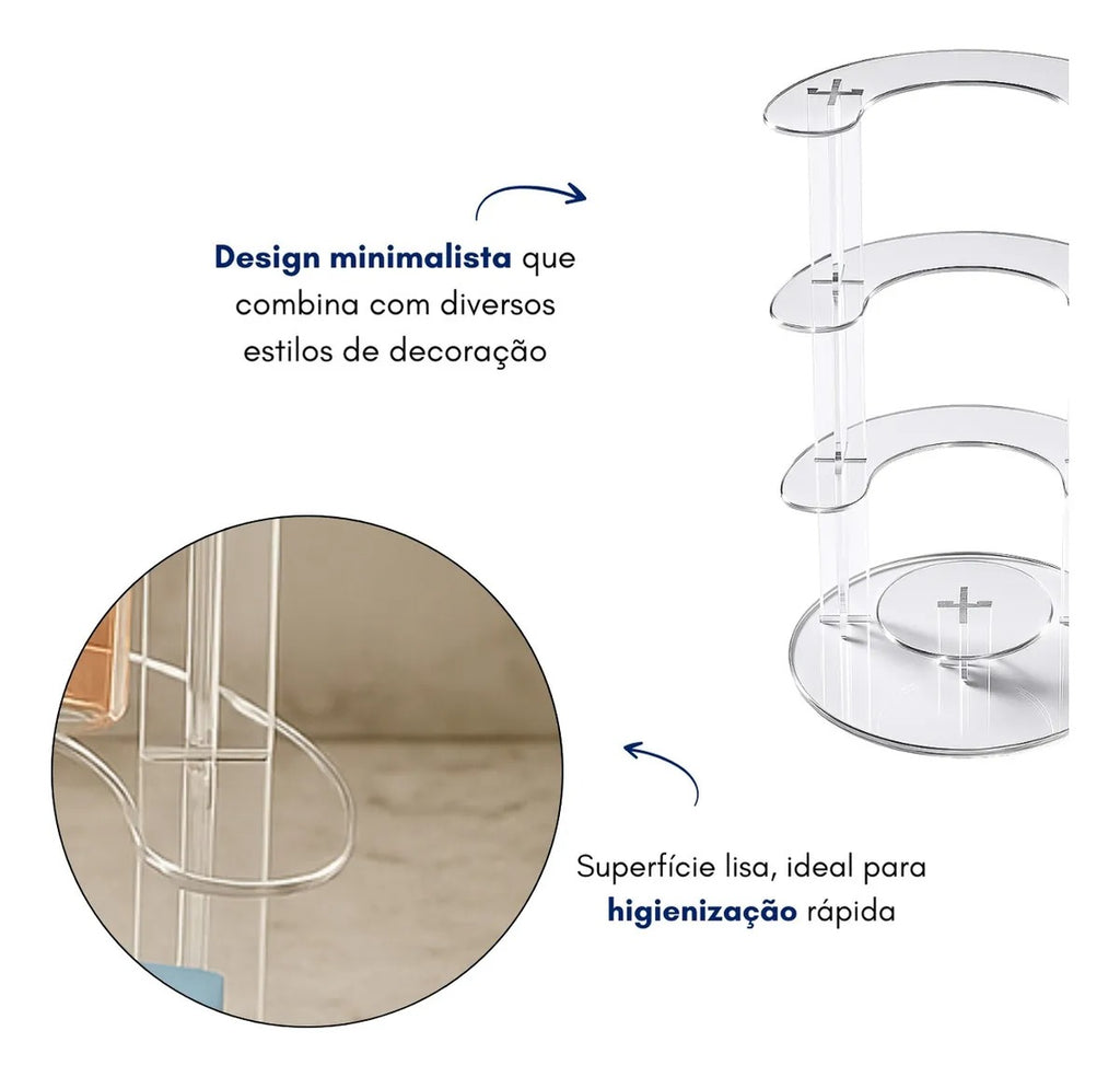 Prateleira 5 Andares Display Vitrine Balcão Loja Suporte