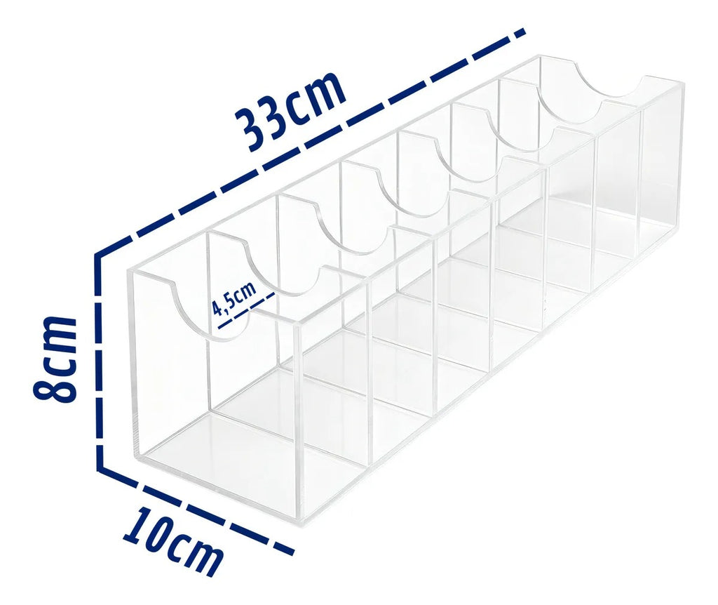 Suporte Expositor 7 Cintos Organizador Divisórias Armário