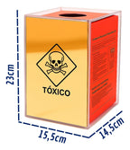 Caixa Coletora Descarpack Suporte Tóxico 3l Parede Mesa