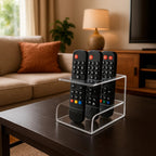Suporte Controle Remoto Transparente Mesa Moderna Sala Rack
