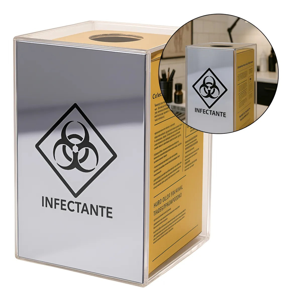 Organizador Caixa Coletora Descarpack 3l Parede Mesa Balcão