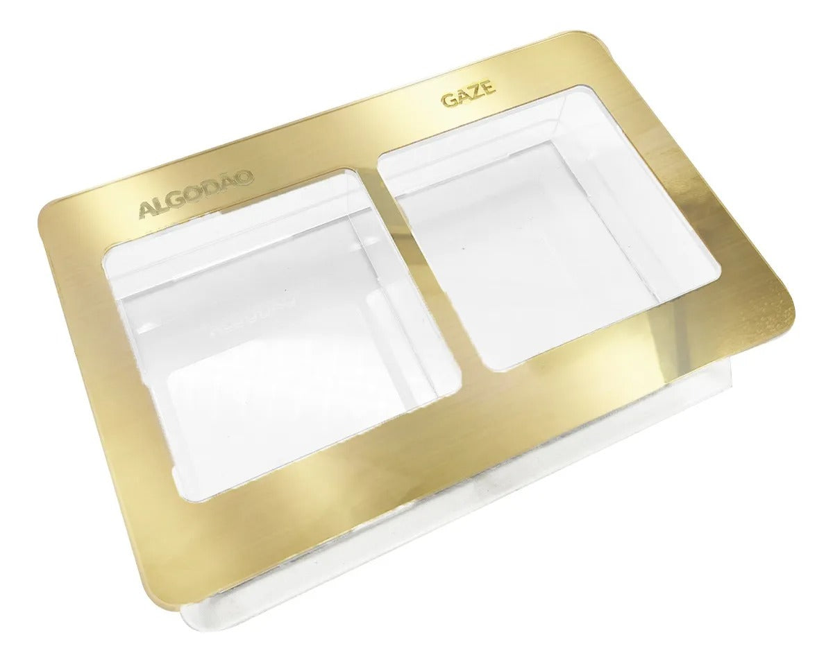 Guarda Algodão Gaze Porta Mantimentos Caixa Acrílico Estojo