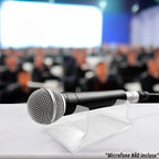 Kit Suporte Livro Acrílico Microfone Transparente Universal