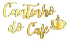 Frase Letreiro Cantinho Do Café Decor Espelho 40cm Placa