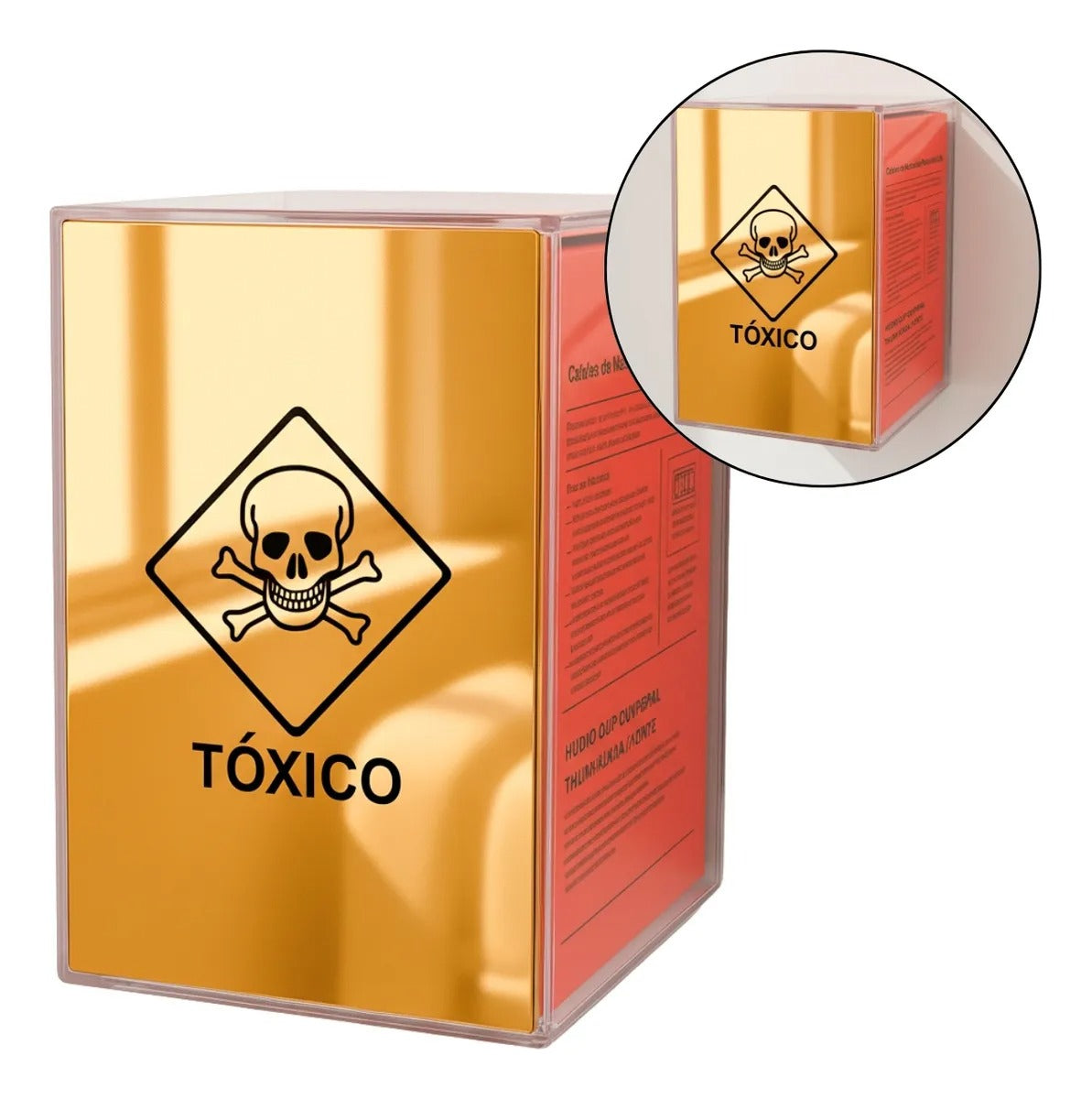 Caixa Coletora Descarpack Suporte Tóxico 3l Parede Mesa