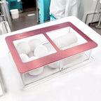 Guarda Algodão Gaze Porta Mantimentos Caixa Acrílico Estojo