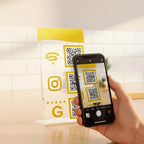 Qr Code Wifi Instagram Google Display Plaquinha Mesa Balcão