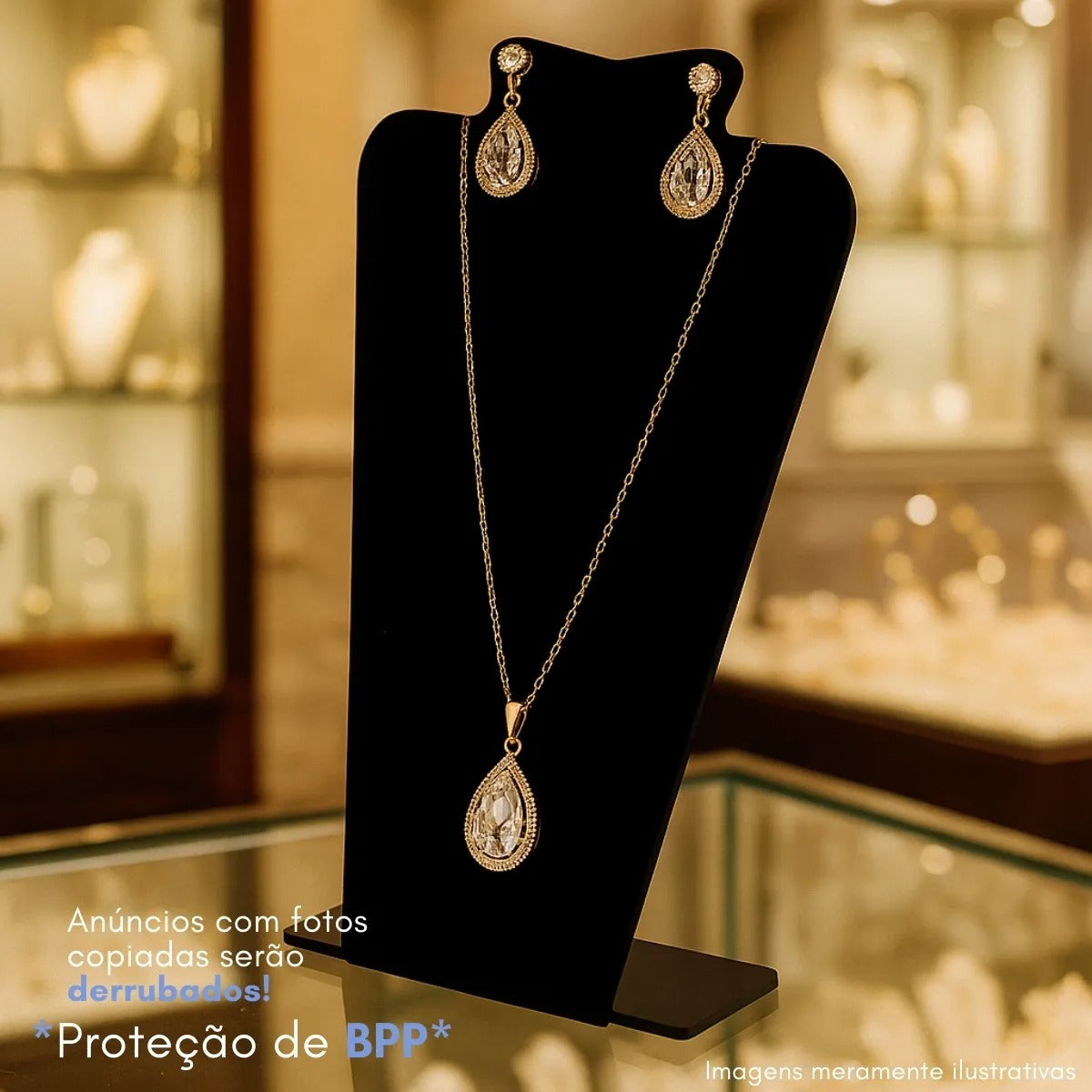 Porta Brinco 3 Pçs Expositor Colar Acrilico Corpo Joia Loja