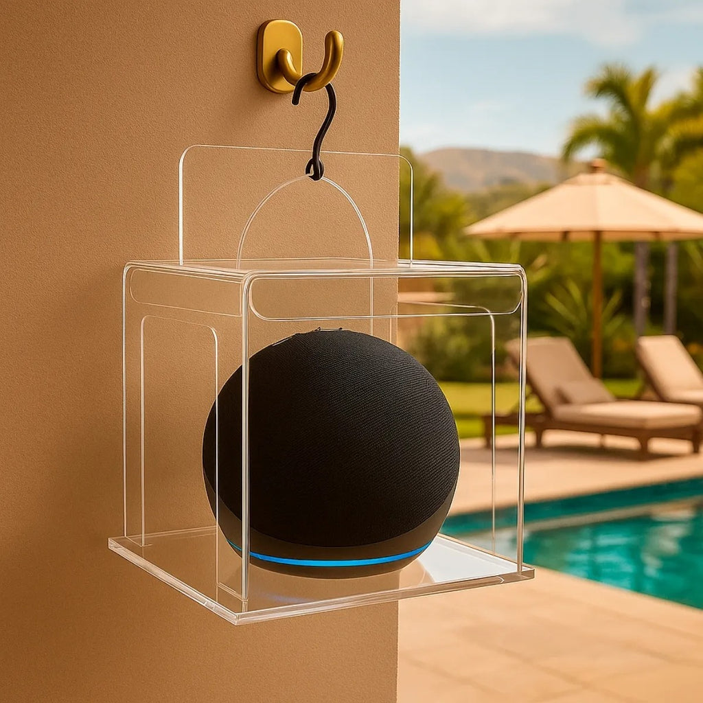 Porta Alexa Echo Dot Parede Teto Som Ambiente Sala Quarto