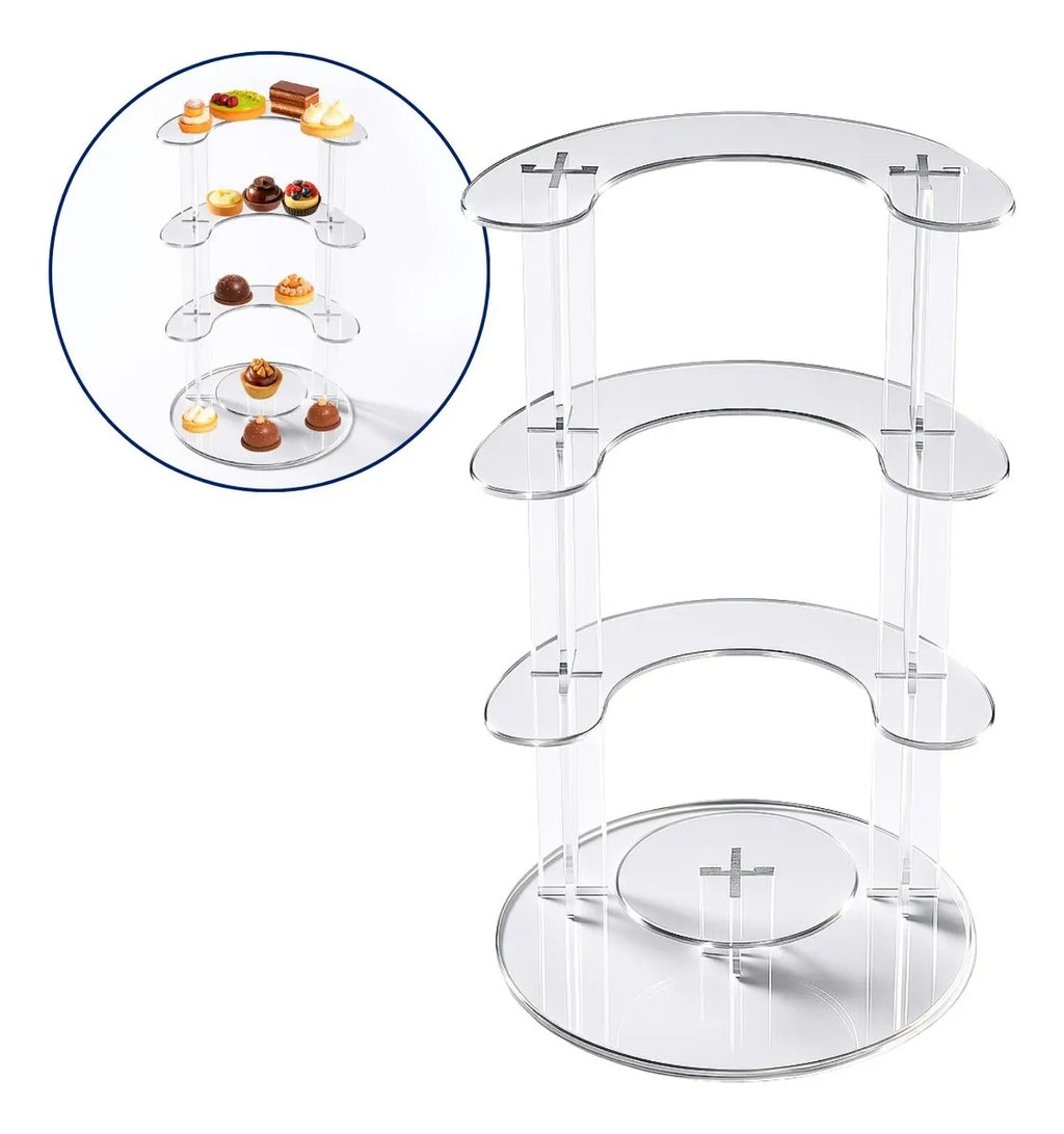 Prateleira 5 Andares Display Vitrine Balcão Loja Suporte