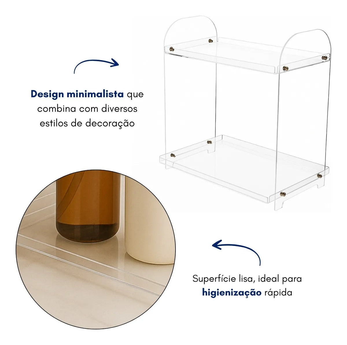 Porta Cremes Cabelo Higiene Perfumaria Shampoo Display Spa