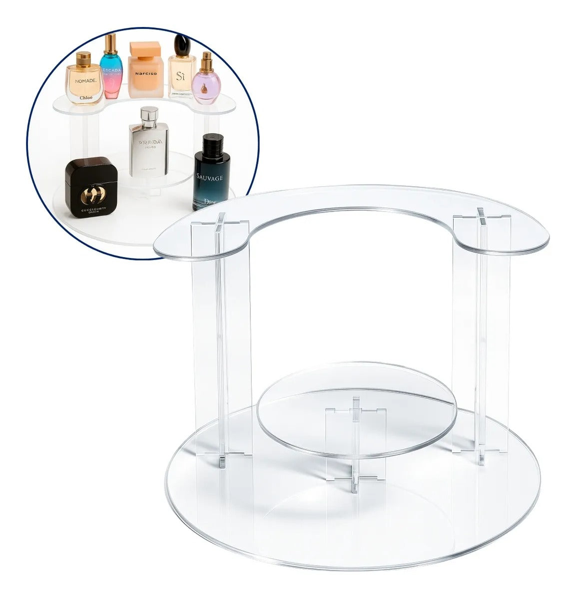 Prateleira 3 Andares Display Vitrine Balcão Loja Suporte