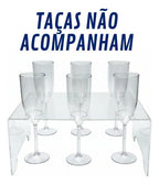 Porta Taças 6 Pç Festa Adega Exposição Organizador Expositor