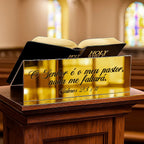 Suporte Bíblia Grande Púlpito Altar Igreja Versículo Frase