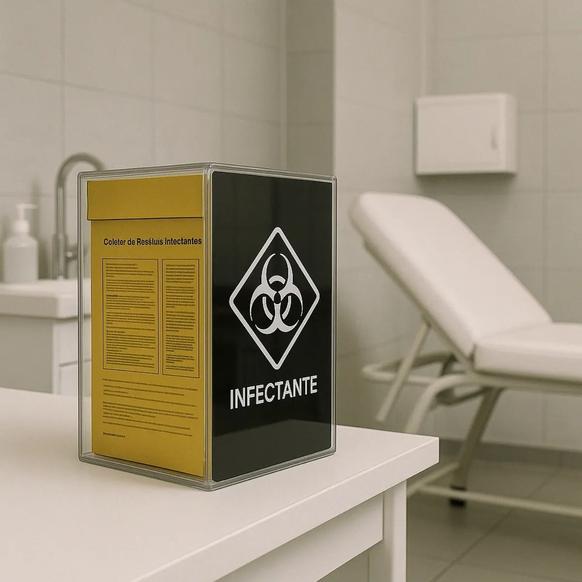 Organizador Caixa Coletora Descarpack 3l Parede Mesa Balcão