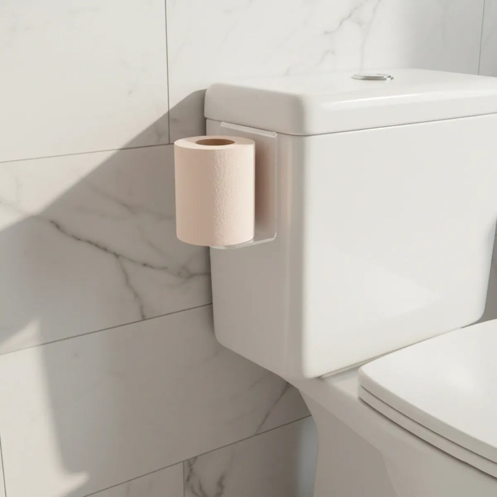 Porta Papel Caixa Acoplada Higiênico Privada Banheiro Lavabo