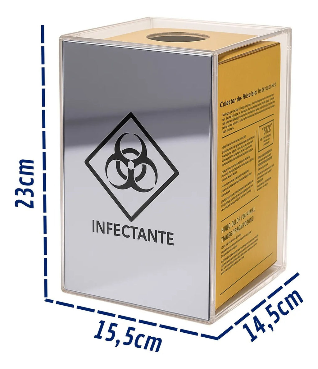 Organizador Caixa Coletora Descarpack 3l Parede Mesa Balcão