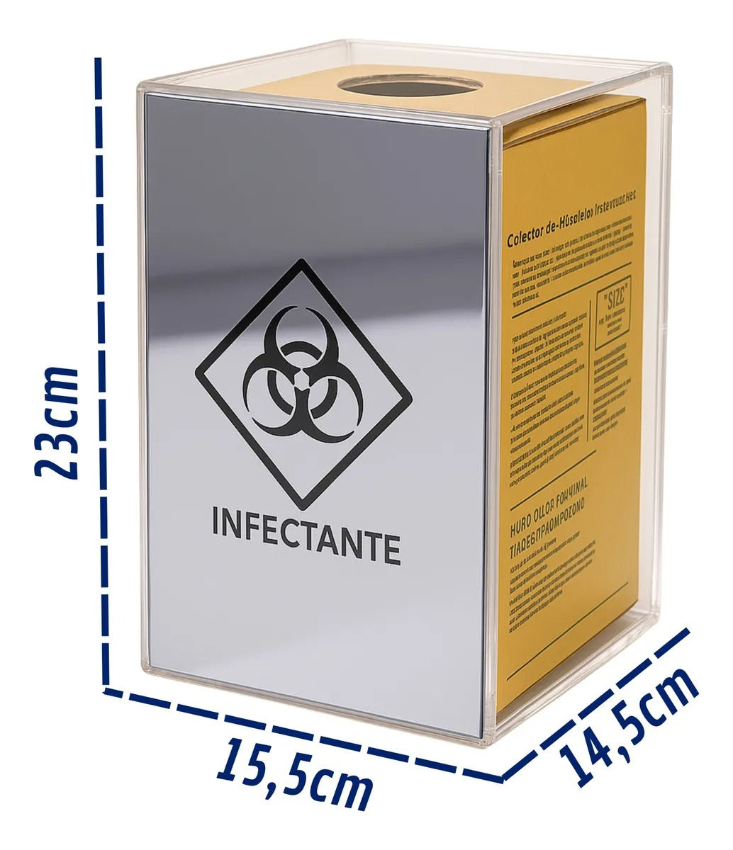 Organizador Caixa Coletora Descarpack 3l Parede Mesa Balcão