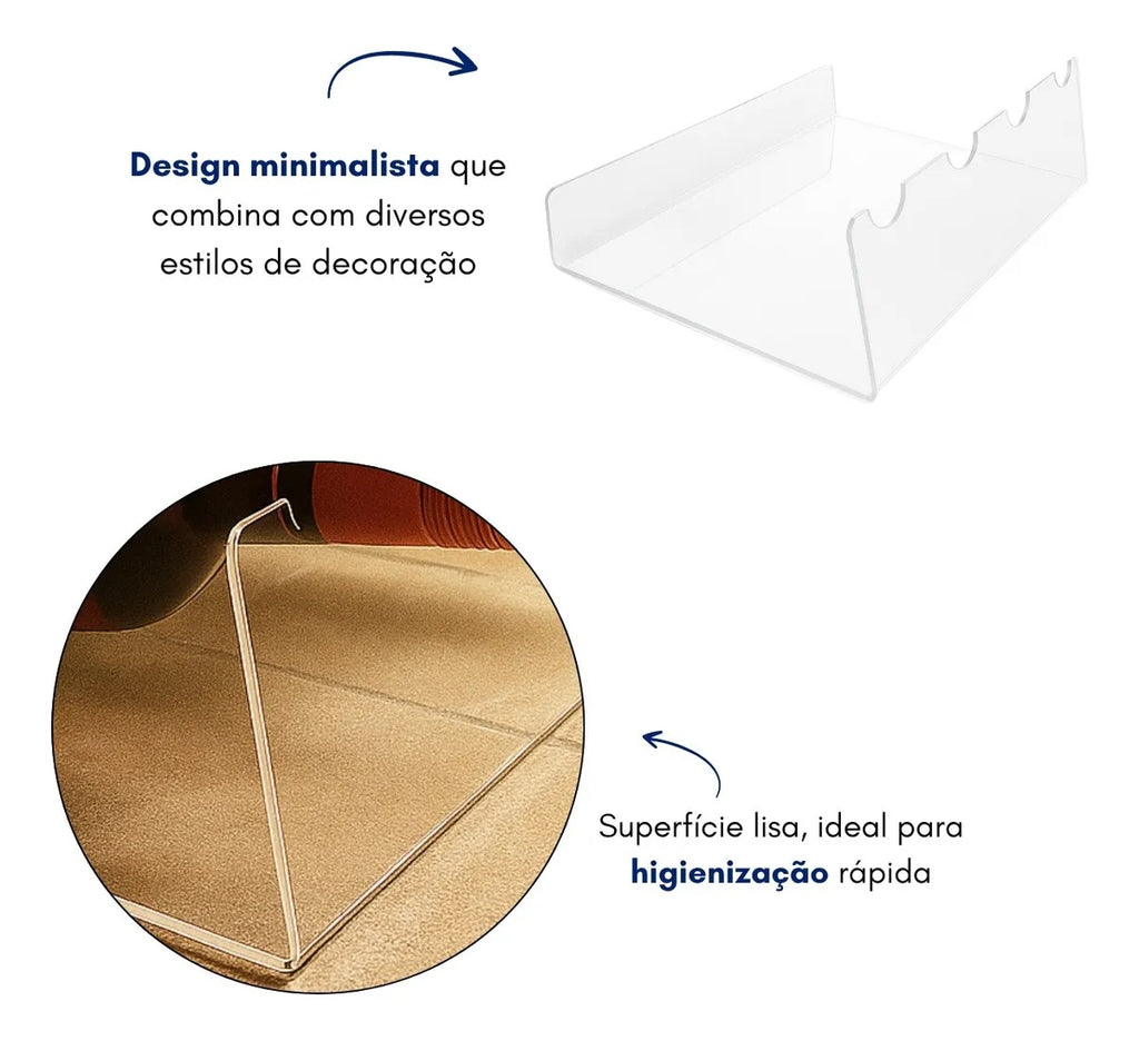 Porta 4 Garrafas Vinho Suporte Expositor Design Moderno