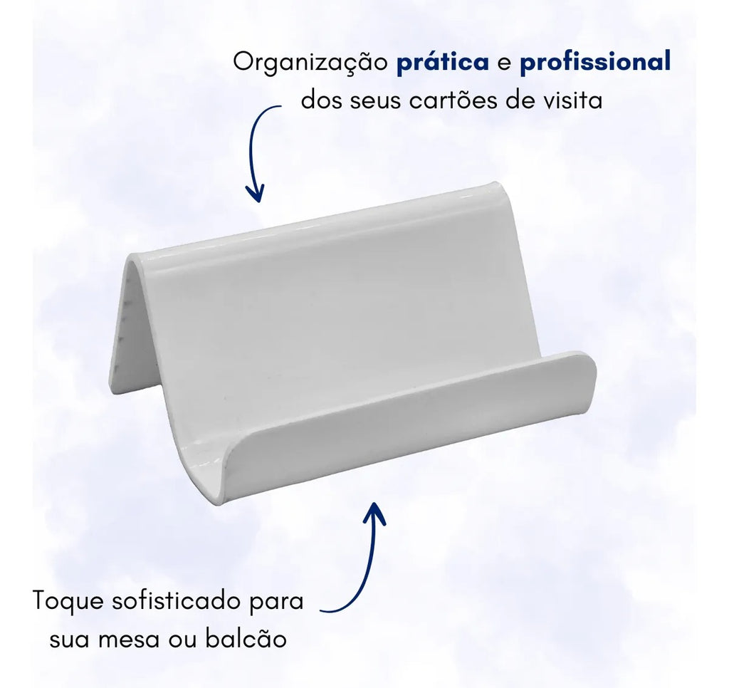 Porta Cartão Visita Suporte Mesa Balcão Organizador Display