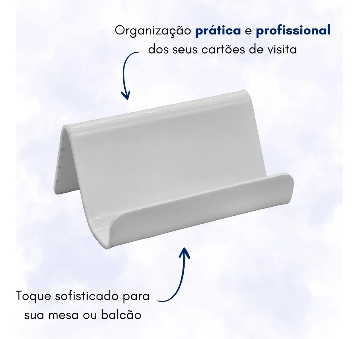 Porta Cartão Visita Suporte Mesa Balcão Organizador Display