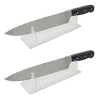 Kit Faqueiro Acrílico Expositor Faca Profissional Descanso