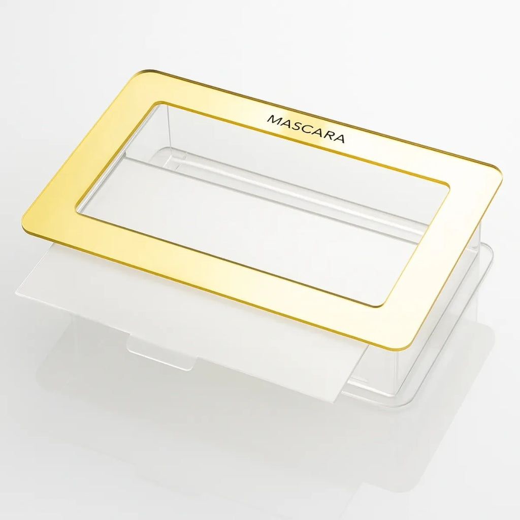 Porta Mascara Descartavel Suporte Organizador Mesa Acrílico