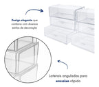 Kit 6 Organizador Modular Gavetas Escritório Maquiagem Casa