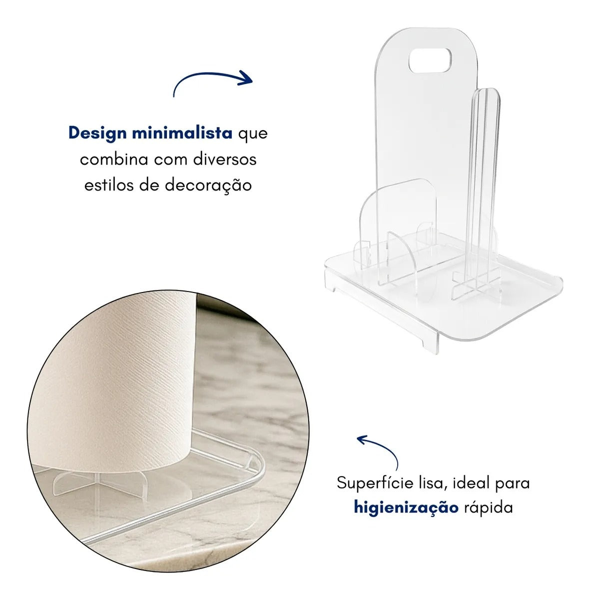 Porta Guardanapo Papel Toalha Lenço Mão Cozinha Bancada