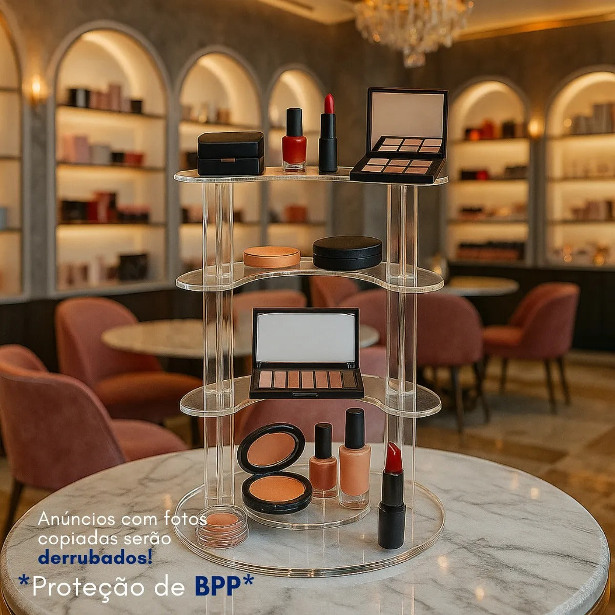 Prateleira 5 Andares Display Vitrine Balcão Loja Suporte