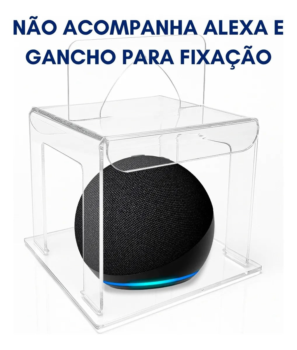 Porta Alexa Echo Dot Parede Teto Som Ambiente Sala Quarto
