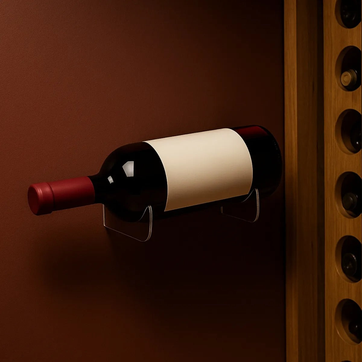 Expositor Vinho Parede Suporte Garrafa Adega Bar Decoração
