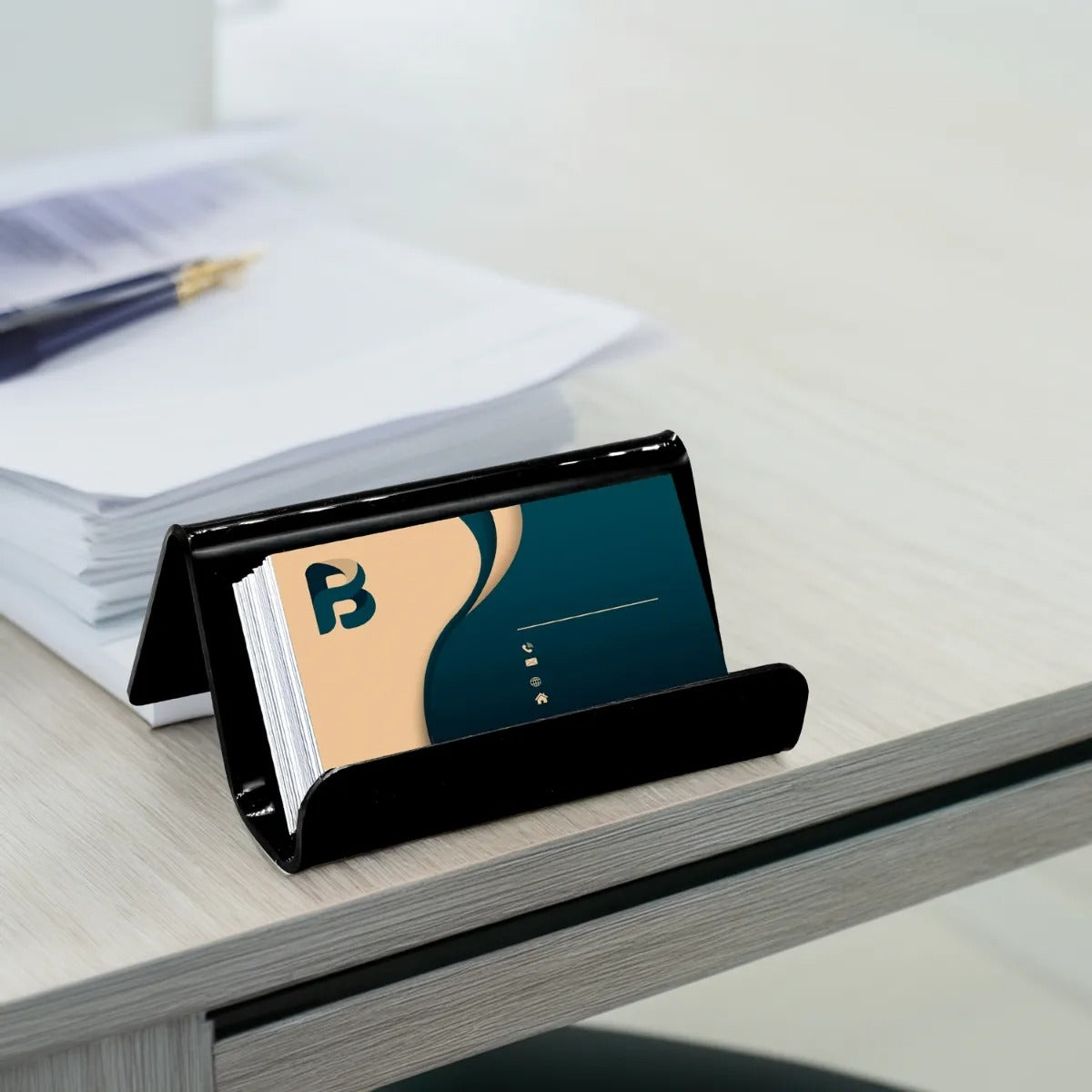 Porta Cartão Visita Suporte Mesa Balcão Organizador Display