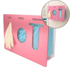 Organizador Luva Touca Máscara Acrílico Dispenser Epi Luxo