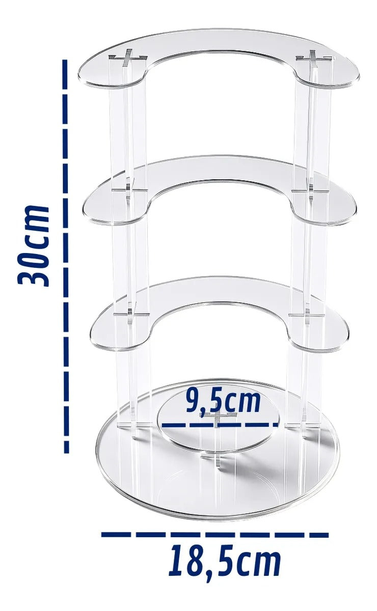 Prateleira 5 Andares Display Vitrine Balcão Loja Suporte