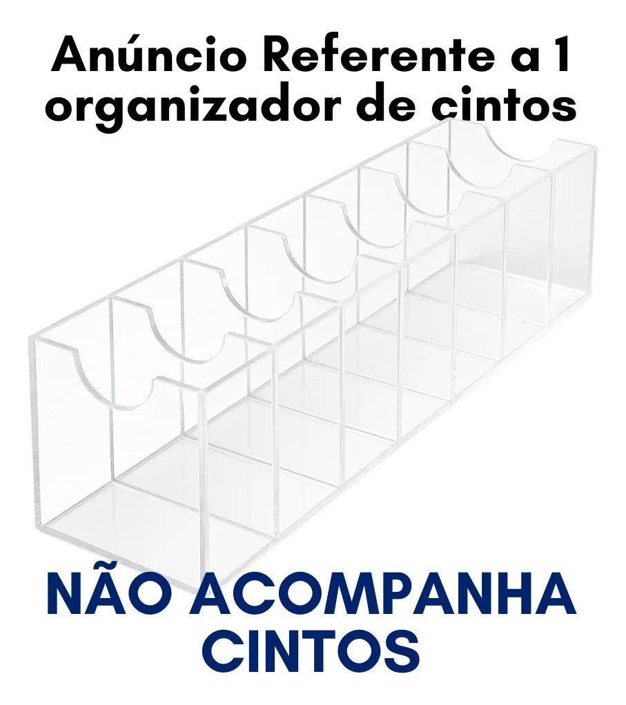 Expositor 7 Cintos Cinteiro Balcão Loja Vitrine Suporte