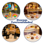 Prateleira 3 Andares Display Vitrine Balcão Loja Suporte