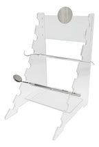 Suporte Acrílico Porta Instrumentos Dentista 7 Ferramentas
