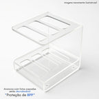 Suporte Controle Remoto Transparente Mesa Moderna Sala Rack