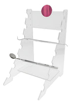 Suporte Acrílico Porta Instrumentos Dentista 7 Ferramentas