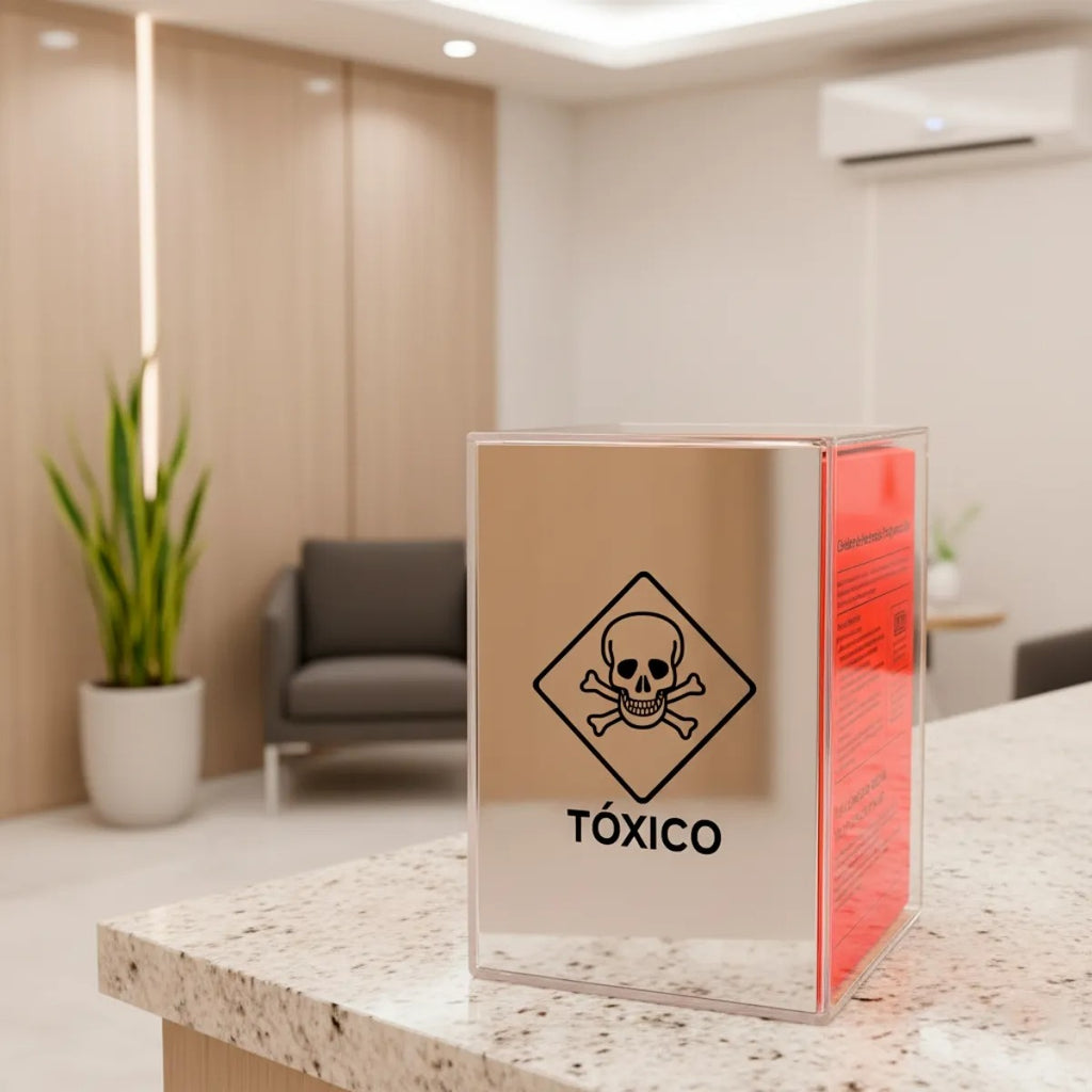 Caixa Coletora Descarpack Suporte Tóxico 3l Parede Mesa