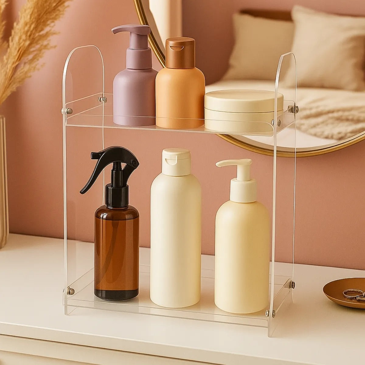 Porta Cremes Cabelo Higiene Perfumaria Shampoo Display Spa