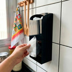 Suporte Sacolas Parede Puxa Saco Organização Cozinha Display